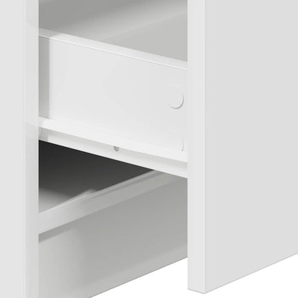 sengeborde 2 stk. med 2 skuffer 40x36x50 cm hvid