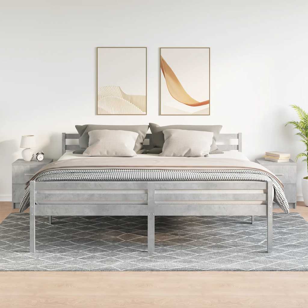 sengeborde 2 stk. med 2 skuffer 40x36x50 cm betongrå