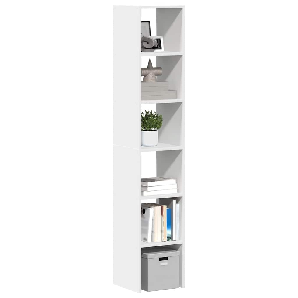 Bogreoler Stabelbare 2 Stk. 30X30X80 Cm Konstrueret Træ Sort-Eg - Hvid / 2