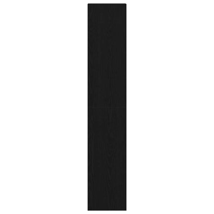 bogreoler stabelbare 2 stk. 30x30x80 cm konstrueret træ sort-eg