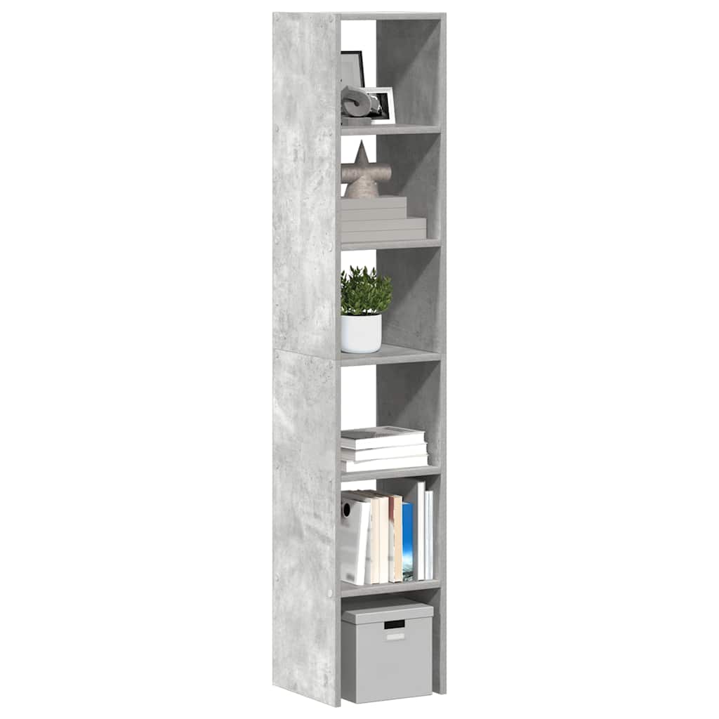 bogreoler stabelbare 2 stk. 30x30x80cm konstrueret træ betongrå billede