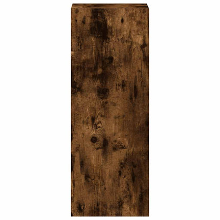 bogreol stabelbar 30x30x80 cm røget egetræsfinish