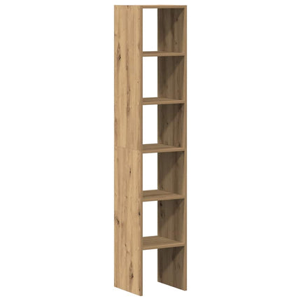 bogreoler stabelbare 2 stk. 30x30x80 cm egetræsfarvet