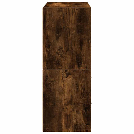 skabe med 2 skuffer 2 stk. 60x31x40 cm røget egetræsfarve