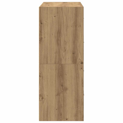 skabe med 4 skuffer 2 stk. 60x31x40 cm egetræsfarvet