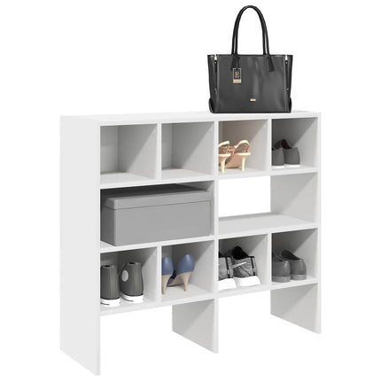 skostativer stabelbare 2 stk. 89,5x30x40 cm hvid