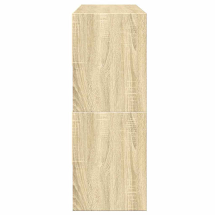 skostativer stabelbare 2 stk. 89,5x30x40 cm sonoma-eg