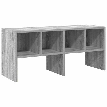 skostativ stabelbar 89,5x30x40 cm grå sonoma-eg