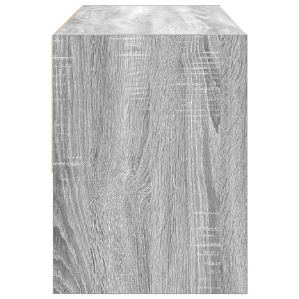 skostativ stabelbar 89,5x30x40 cm grå sonoma-eg