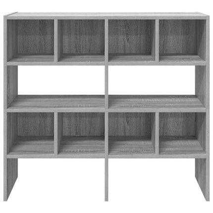 skostativer stabelbare 2 stk. 89,5x30x40 cm grå sonoma-eg