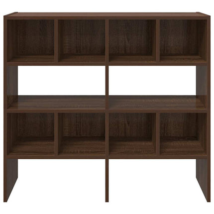 skostativer stabelbare 2 stk. 89,5x30x40 cm brun egetræsfarve