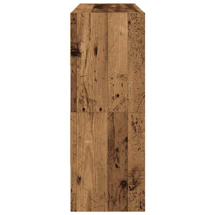 skostativer stabelbare 2 stk. 89,5x30x40 cm antikt træ