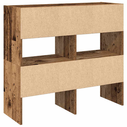 skostativer stabelbare 2 stk. 89,5x30x40 cm antikt træ