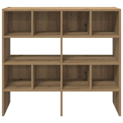 skostativer stabelbare 2 stk. 89,5x30x40 cm egetræsfarve