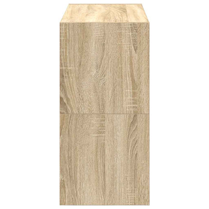 skostativer stabelbare 2 stk. 60x30x30,5 cm sonoma-eg