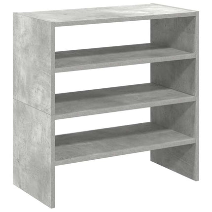 skostativer stabelbare 2 stk. 60x30x30,5 cm betongrå