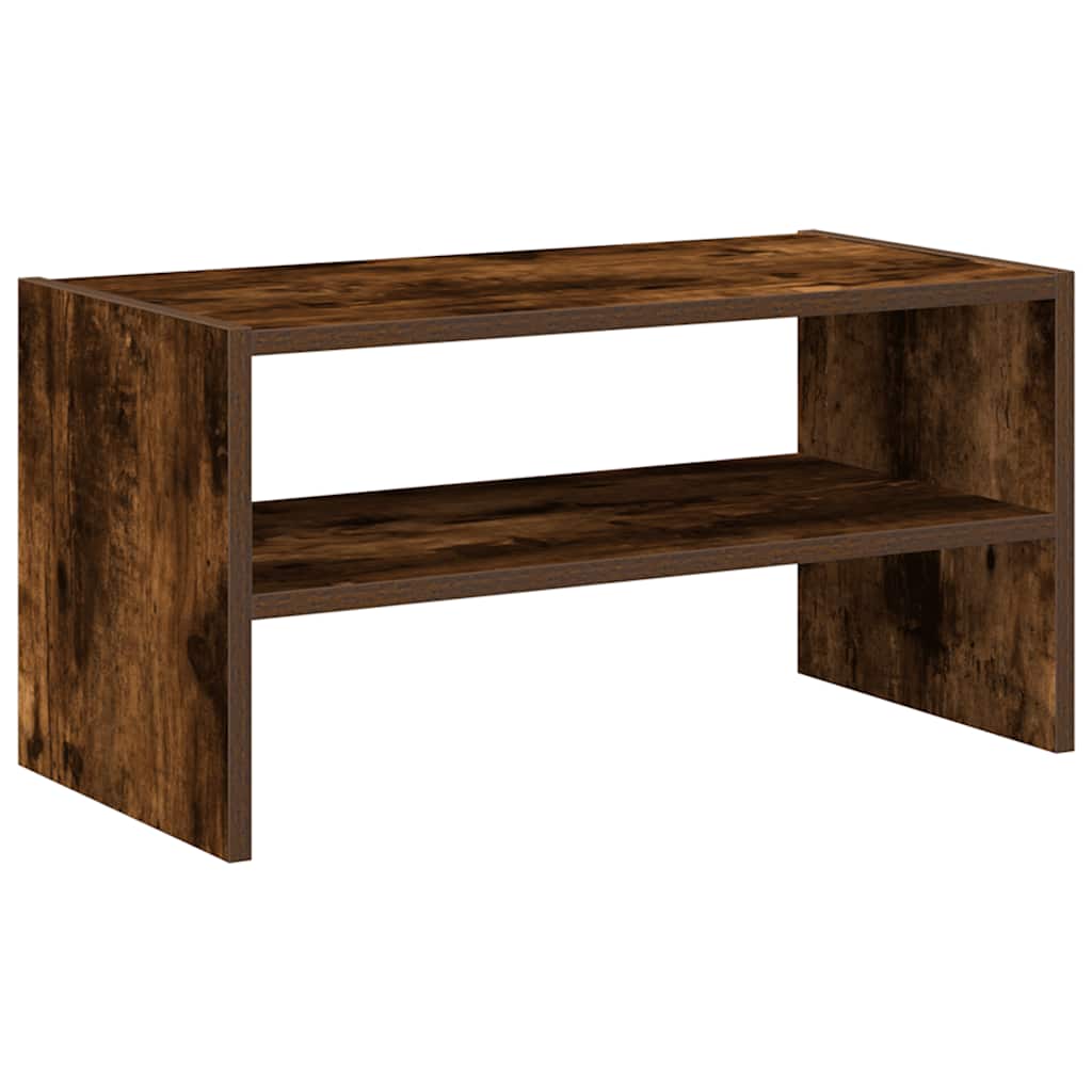 skostativ stabelbar 60x30x30,5 cm røget egetræsfarve