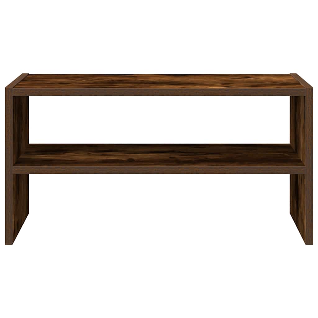 skostativ stabelbar 60x30x30,5 cm røget egetræsfarve