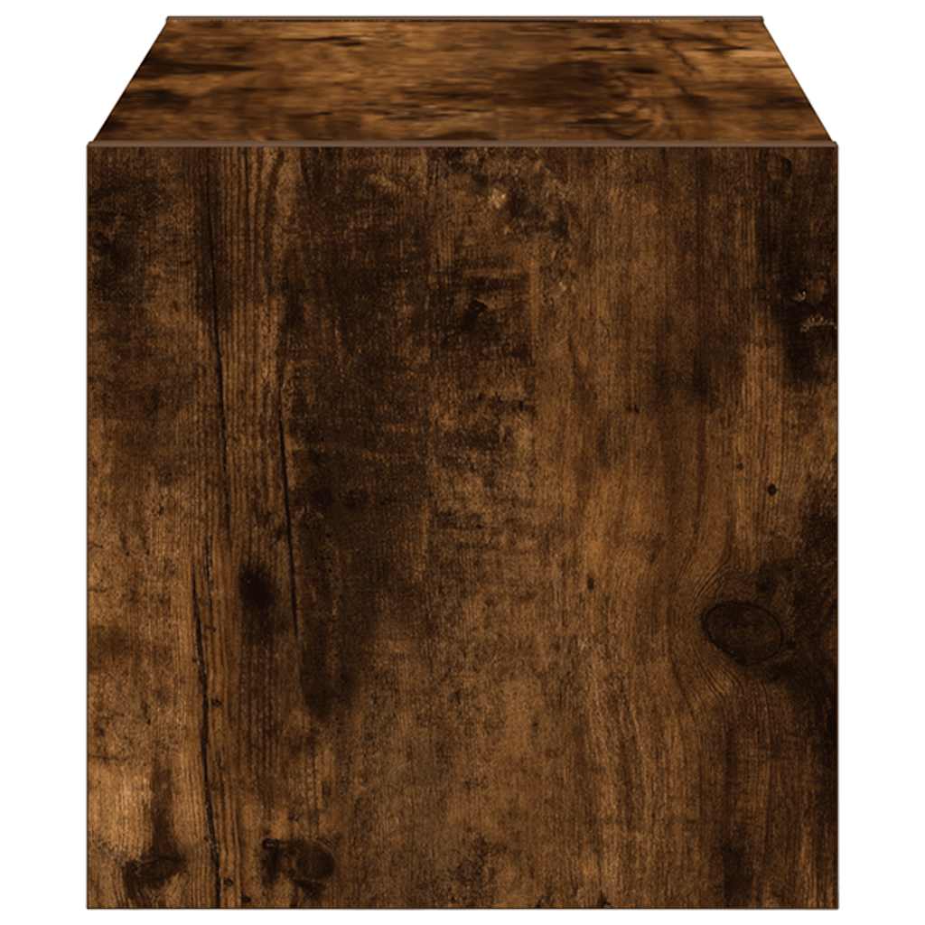 skostativ stabelbar 60x30x30,5 cm røget egetræsfarve