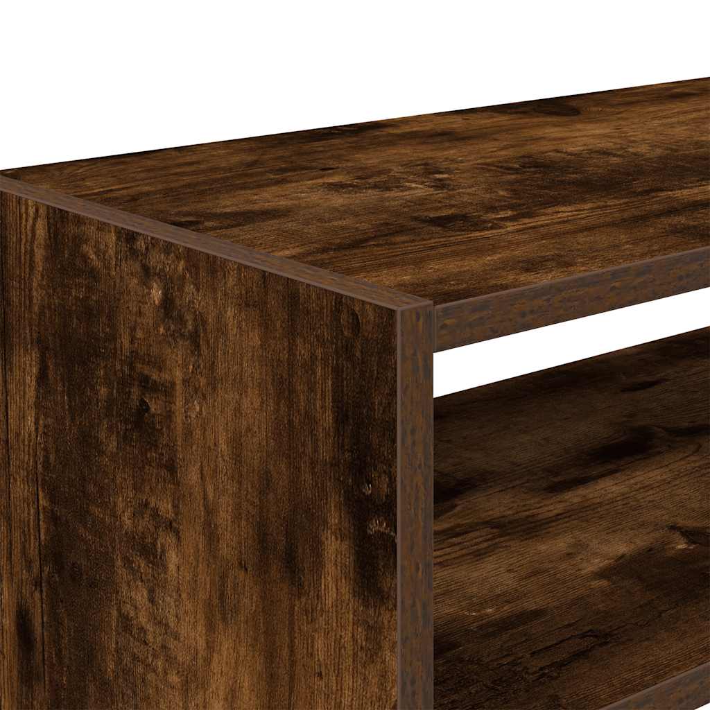 skostativ stabelbar 60x30x30,5 cm røget egetræsfarve