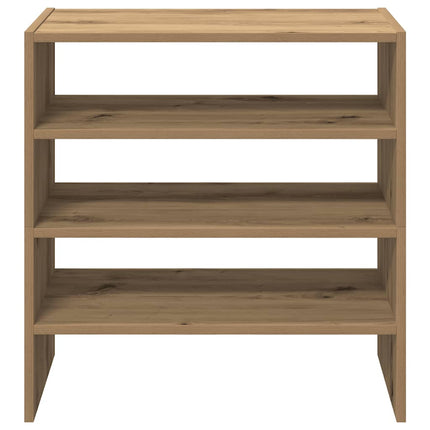 skostativer stabelbare 2 stk. 60x30x30,5 cm egetræsfarvet