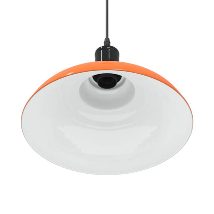 pendellampe højdejusterbar E27 Ø 31 cm metal glans orange