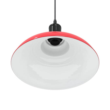 pendellampe højdejusterbar E27 Ø 31 cm metal glans rød