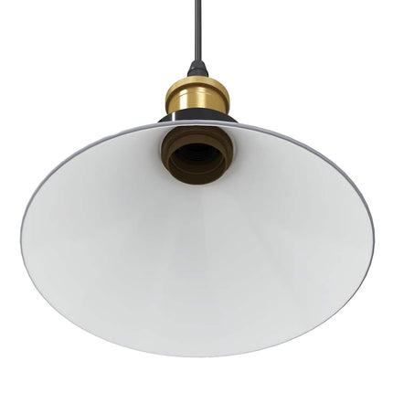 pendellampe højdejusterbar E27 Ø 22 cm metal glans grå