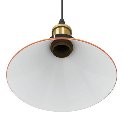pendellampe højdejusterbar E27 Ø 22 cm metal glans orange