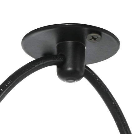 pendellampe med 3 lampeholdere E27 metal sort