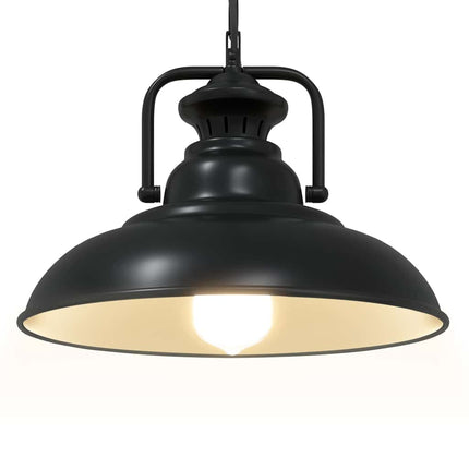 pendellampe E27 Ø 31 cm jern sort