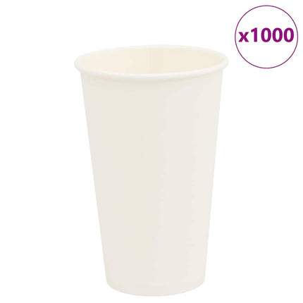 kaffekopper af papir 1000 stk. 16oz 400ml hvid