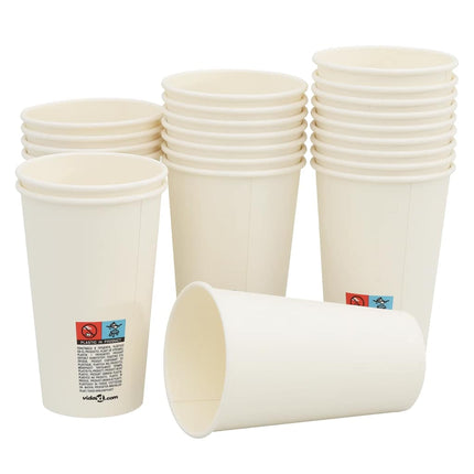 kaffekopper af papir 1000 stk. 16oz 400ml hvid