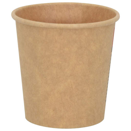 kaffekopper af papir 1000 stk. 4oz 100ml brun