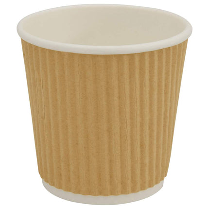kaffekopper af papir 1000 stk. 4oz 100ml brun