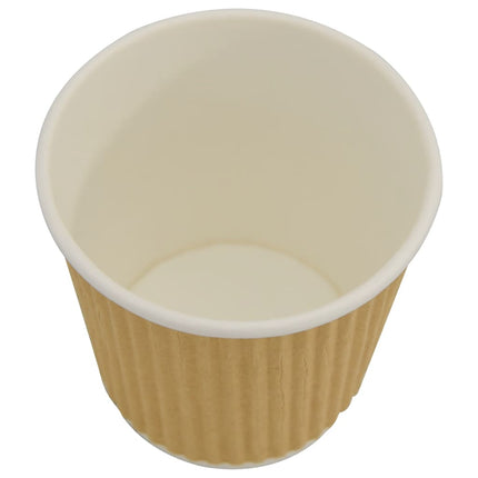 kaffekopper af papir 1000 stk. 4oz 100ml brun
