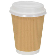 papirkoplåg Ø90 mm 12oz and 16oz 1000 stk. hvid plast