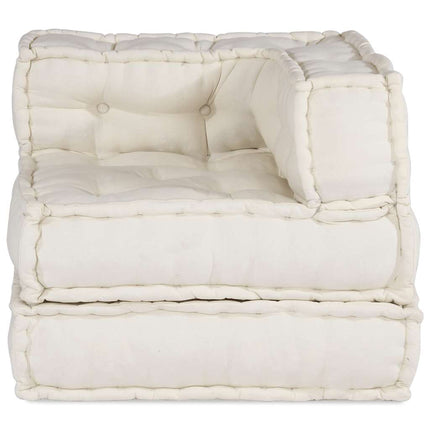 modulær sofaenhed stof 70x70x54 cremefarvet