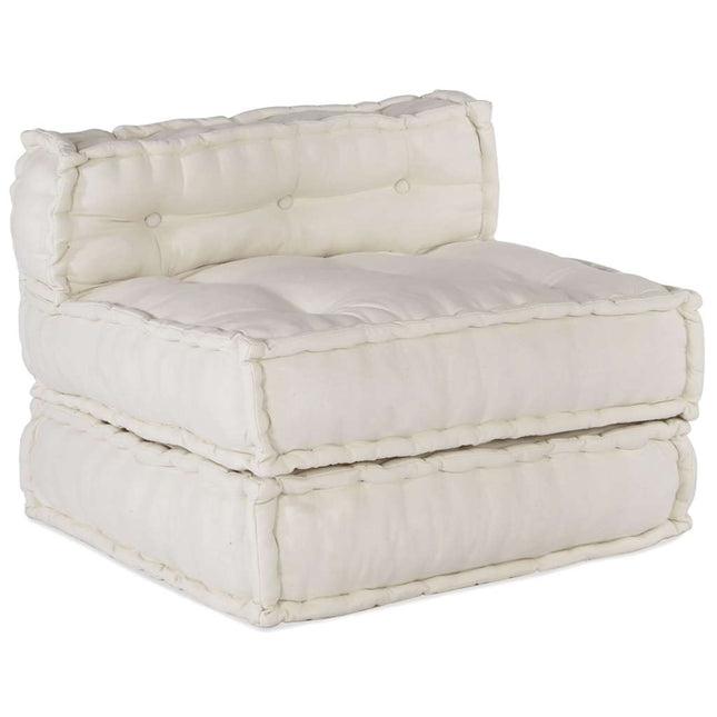 modulær sofaenhed stof 70x70x54 cremefarvet