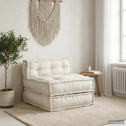 modulær sofaenhed stof 70x70x54 cremefarvet