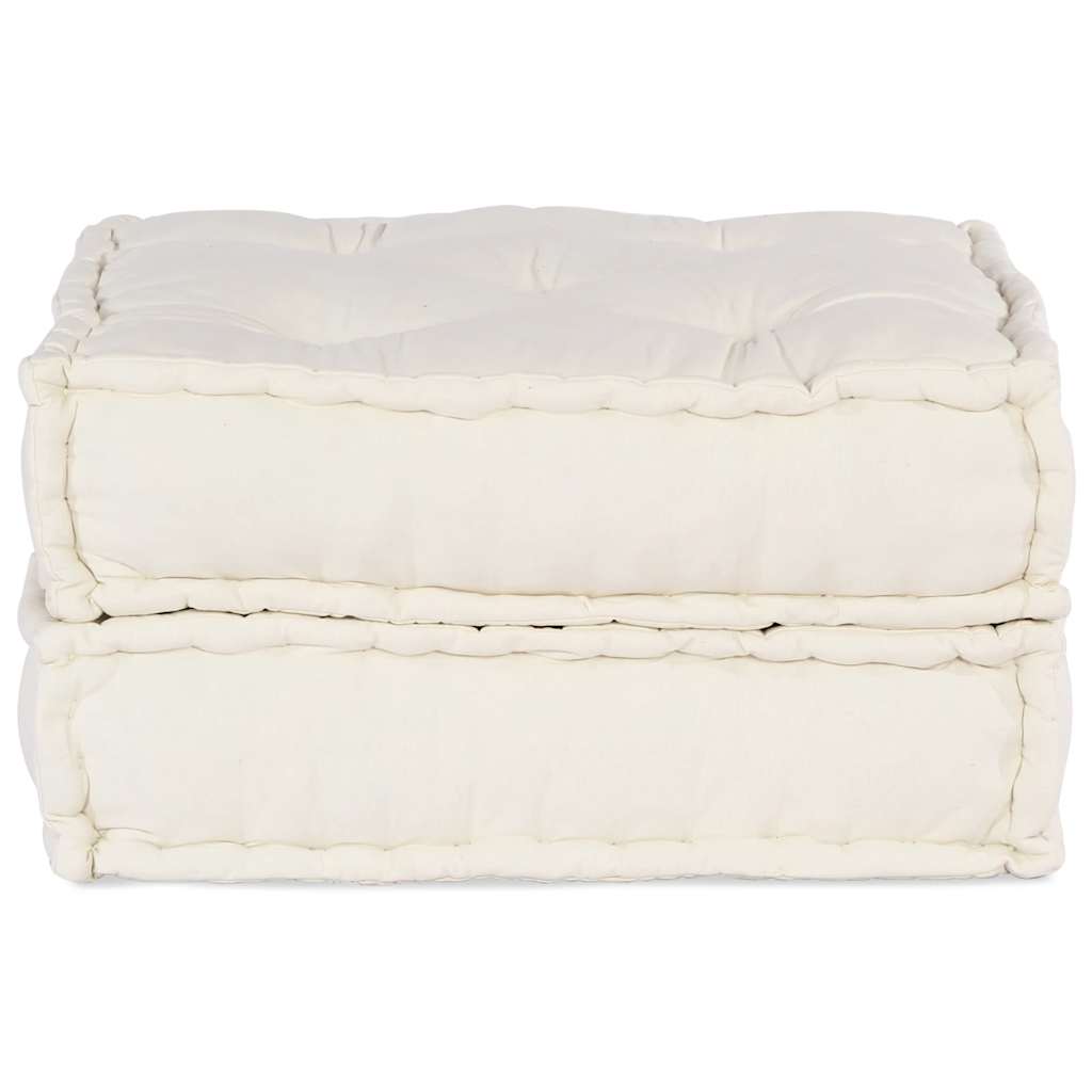 modulær sofaenhed stof 70x70x36 cremefarvet