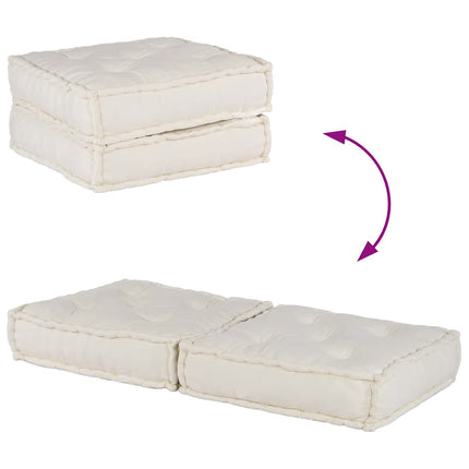 modulær sofaenhed stof 70x70x36 cremefarvet