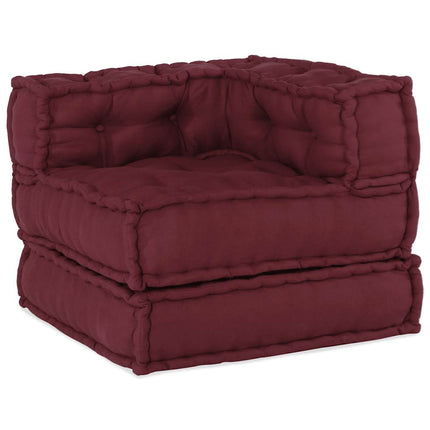 modulær sofaenhed stof 70x70x54 brunrød