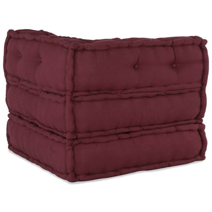 modulær sofaenhed stof 70x70x54 brunrød
