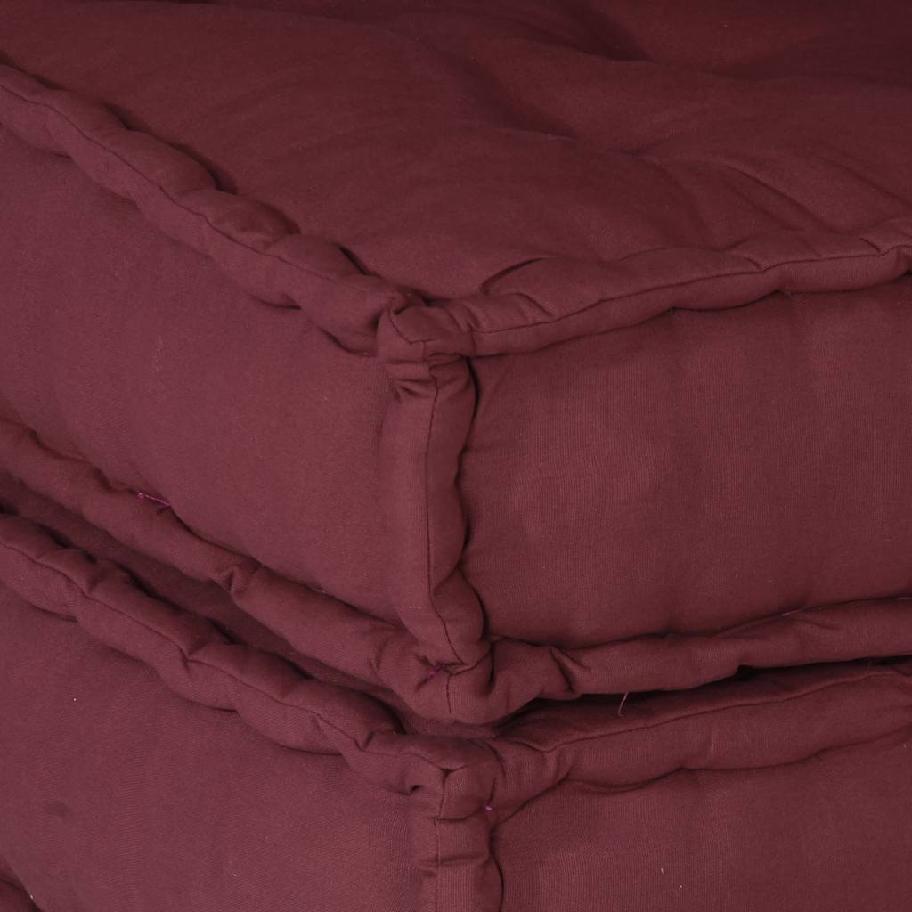 modulær sofaenhed stof 70x70x54 brunrød