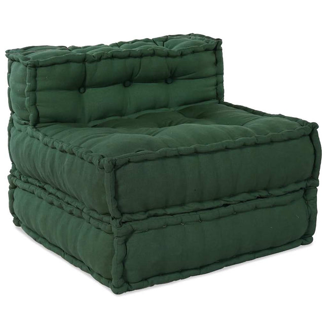 modulær sofaenhed stof 70x70x54 grøn