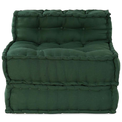 modulær sofaenhed stof 70x70x54 grøn