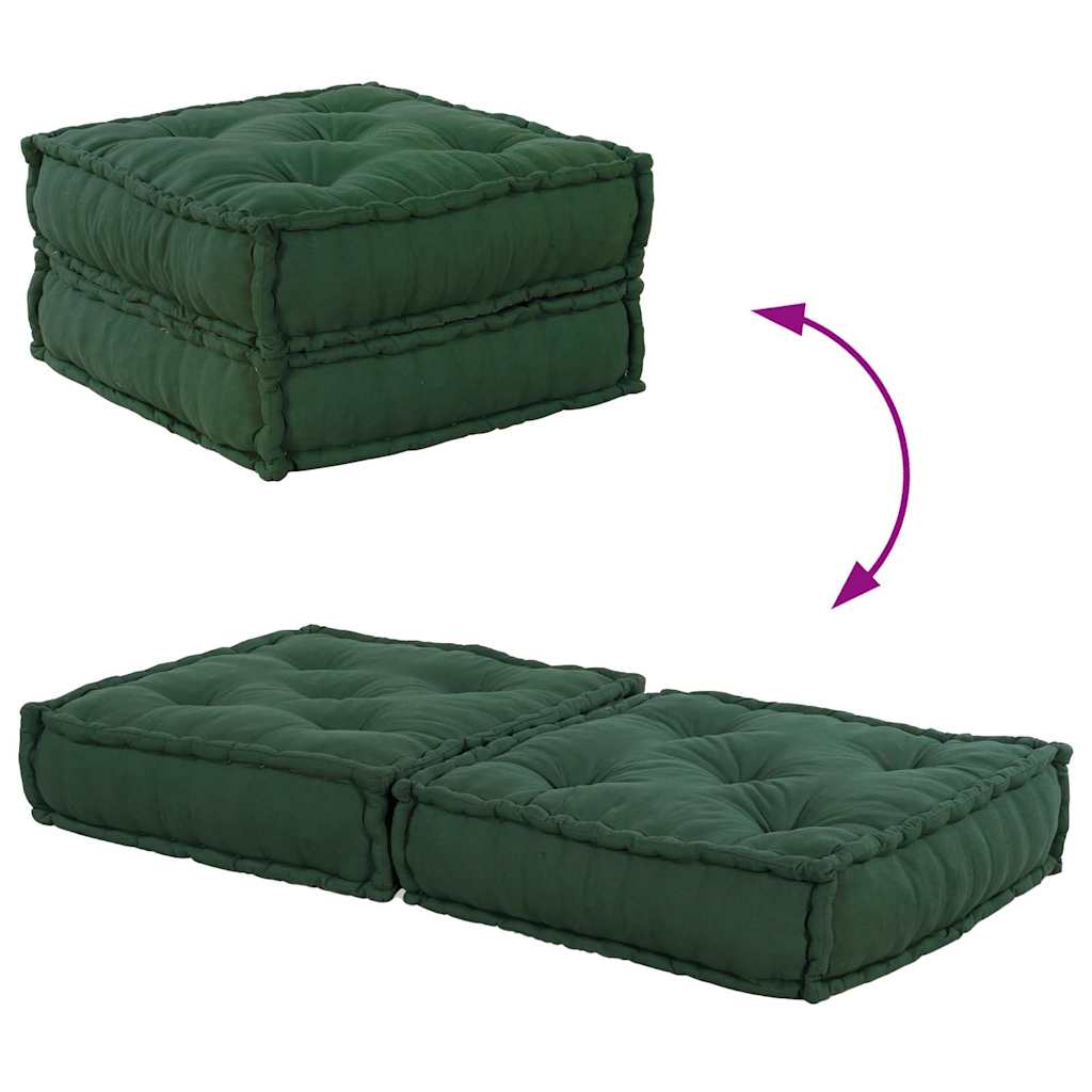 modulær sofaenhed stof 70x70x36 grøn