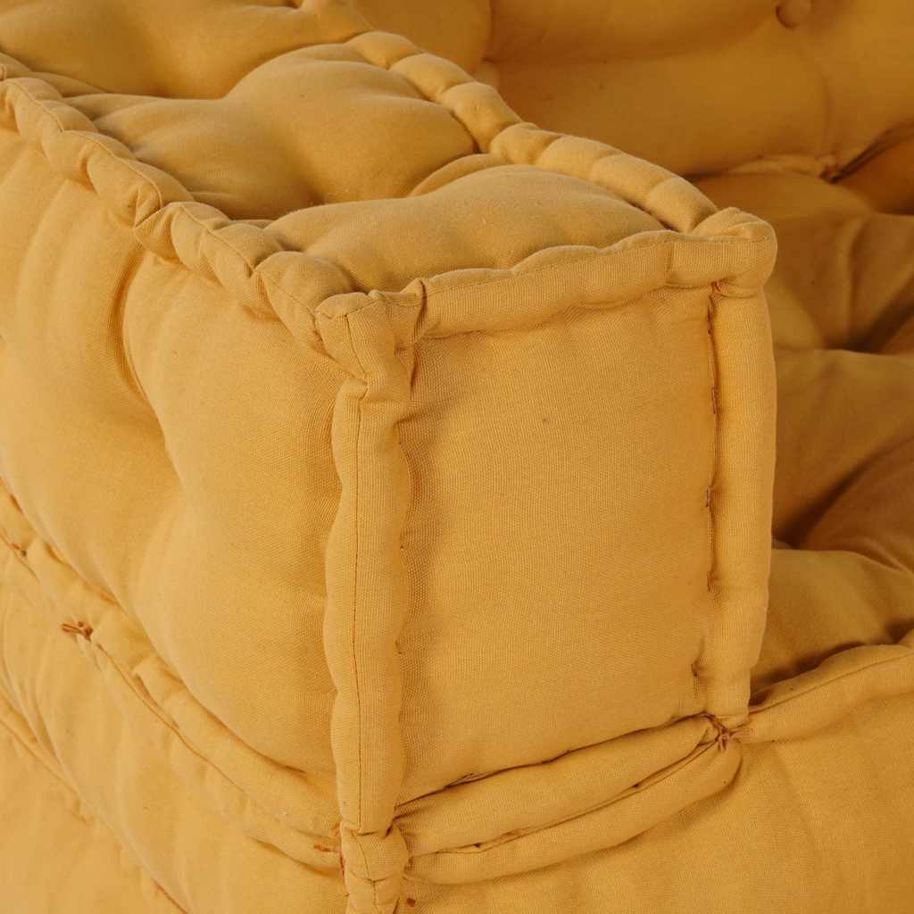 modulær sofaenhed stof 70x70x54 gul