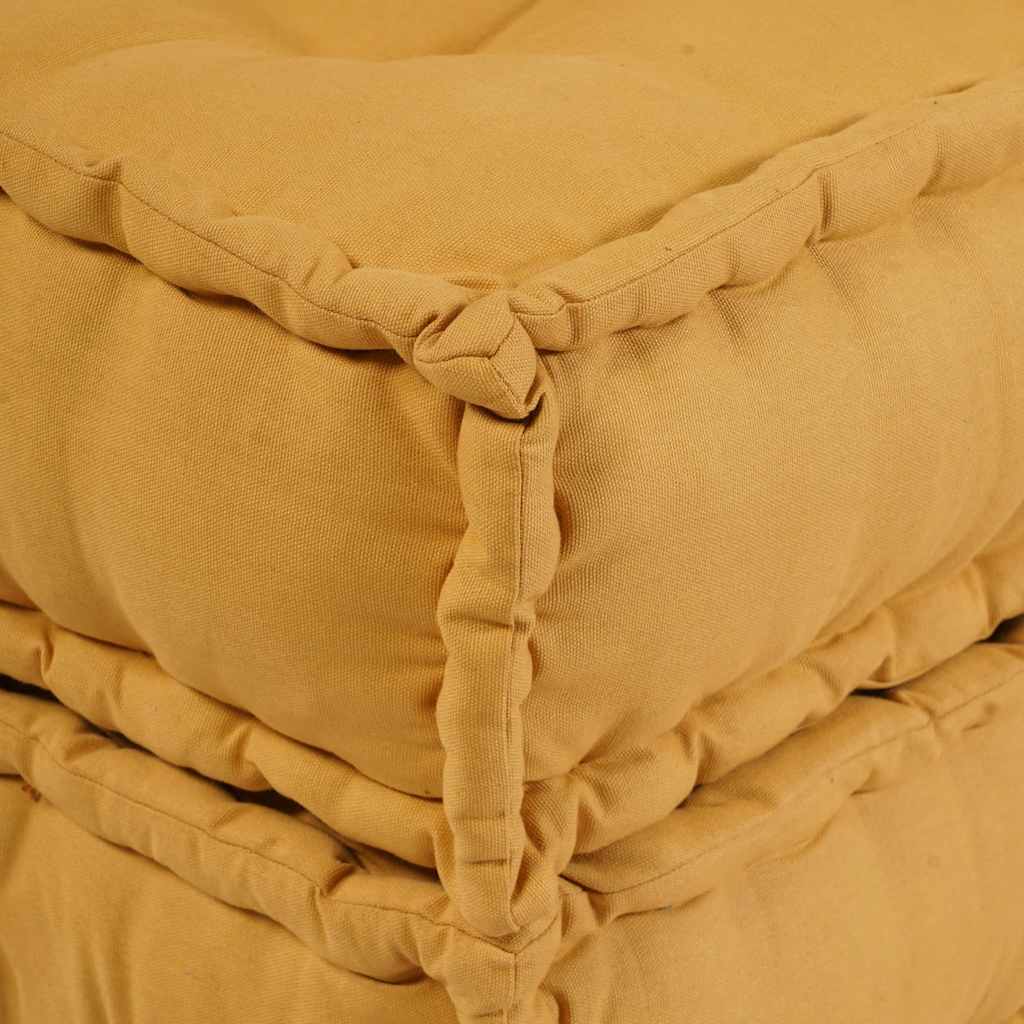 modulær sofaenhed stof 70x70x54 gul